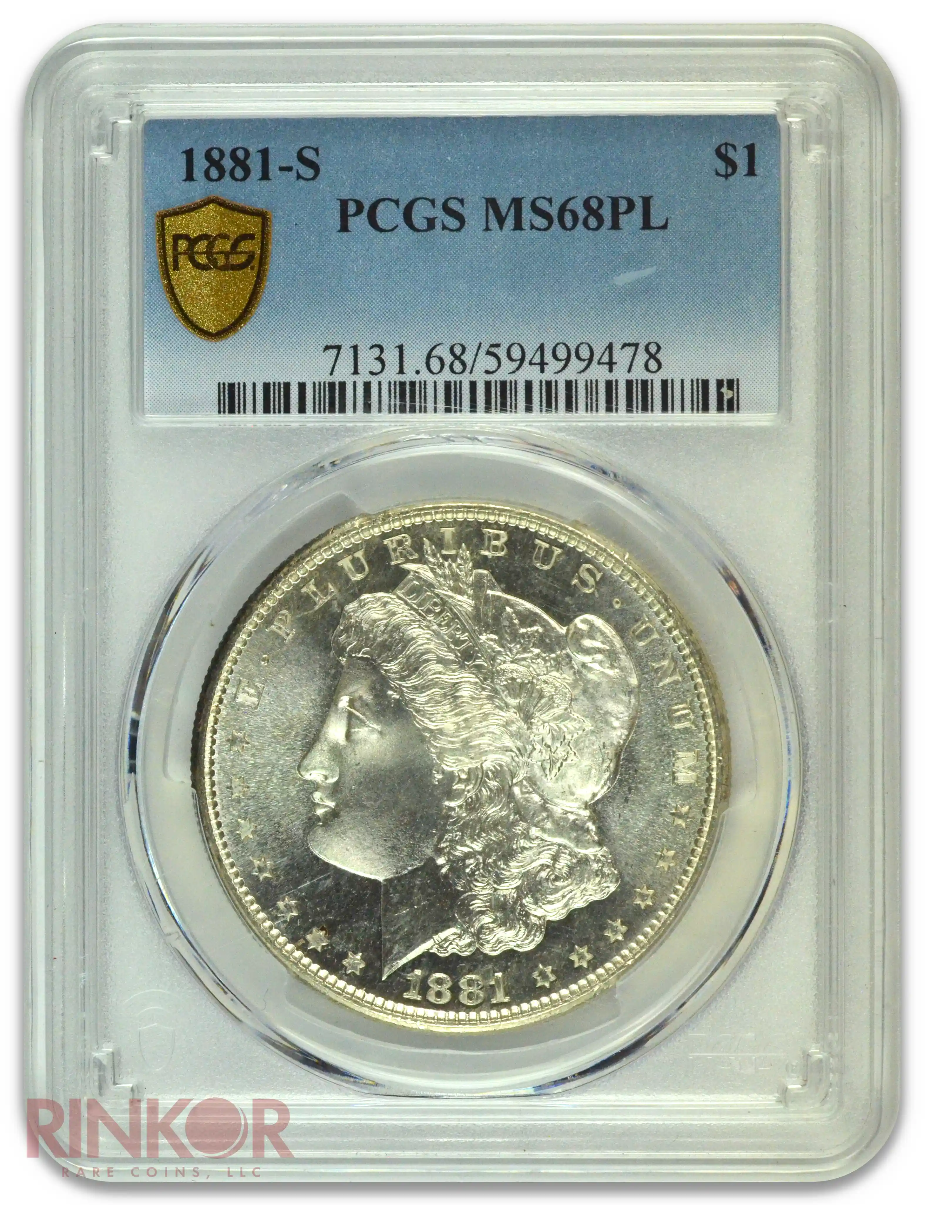1881-S $1 Morgan Dollar PCGS MS 68 PL