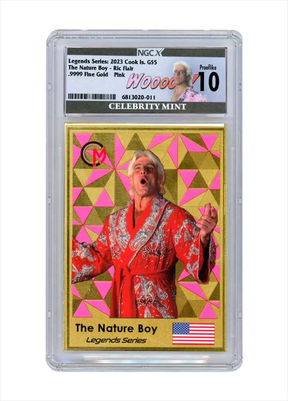 CM Legend Series Card Gold Pink - Ric Flair Gold Pink Colorway NGCX 