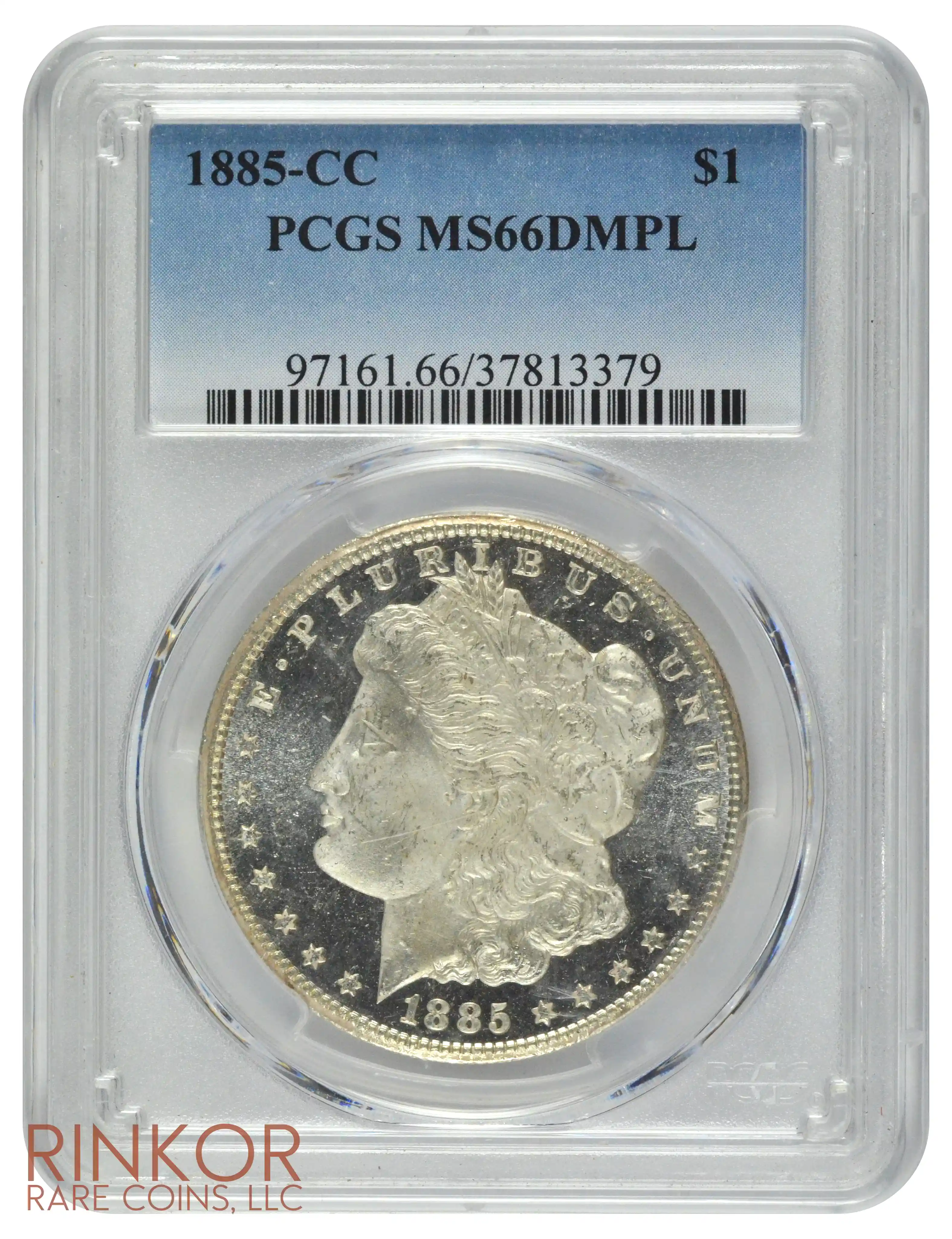 1885-CC $1 PCGS MS 66 DMPL 