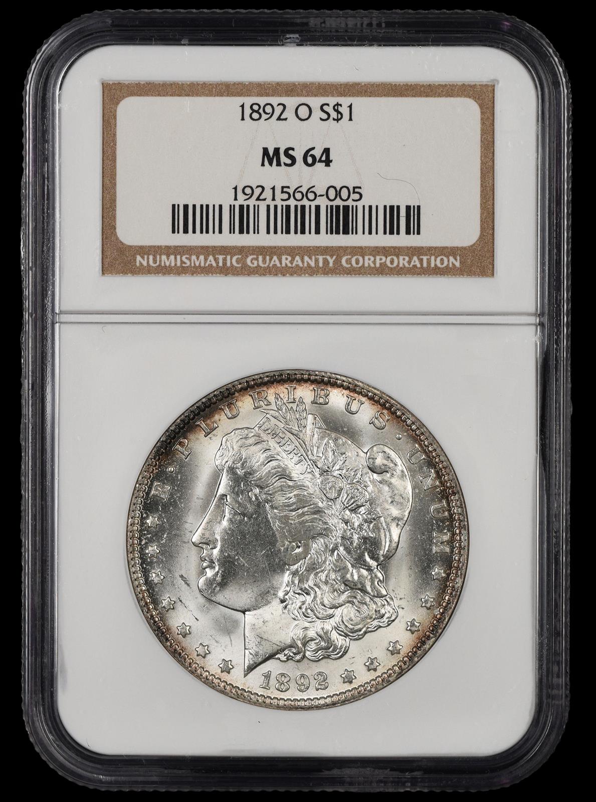 1892 -O $1 NGC  MS64