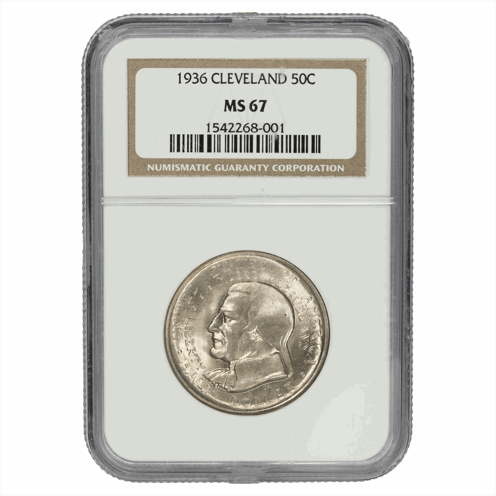 1936 Cleveland Commem. Half Dollar 50C NGC MS67 