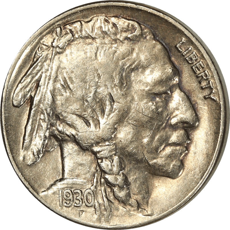 1930-S Buffalo Nickel 5c -Raw- Raw Ungraded Coin, Uncirculated