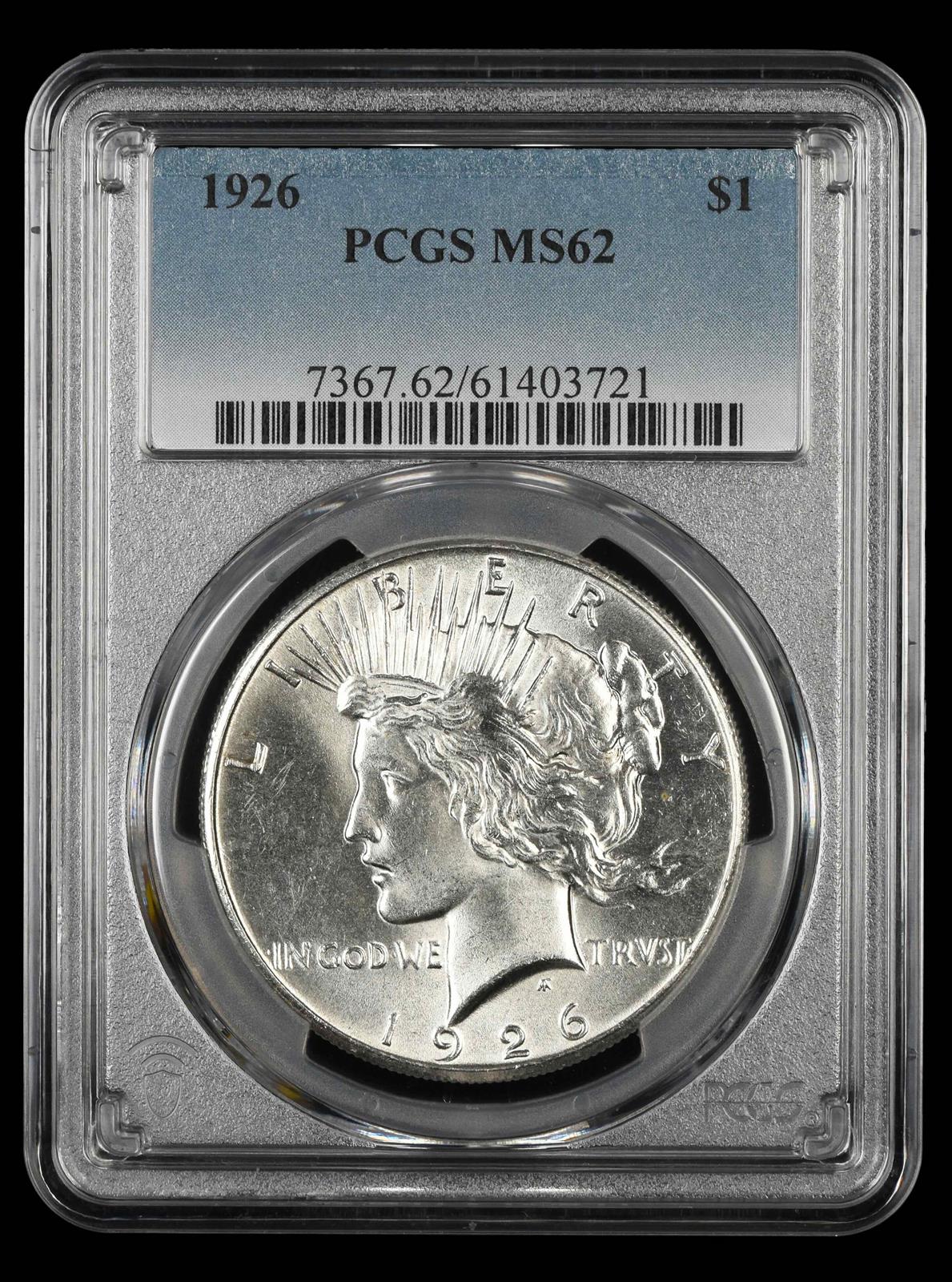 1926 $1 PCGS MS 62