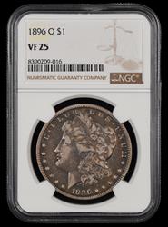 1896 O $1 NGC VF-25