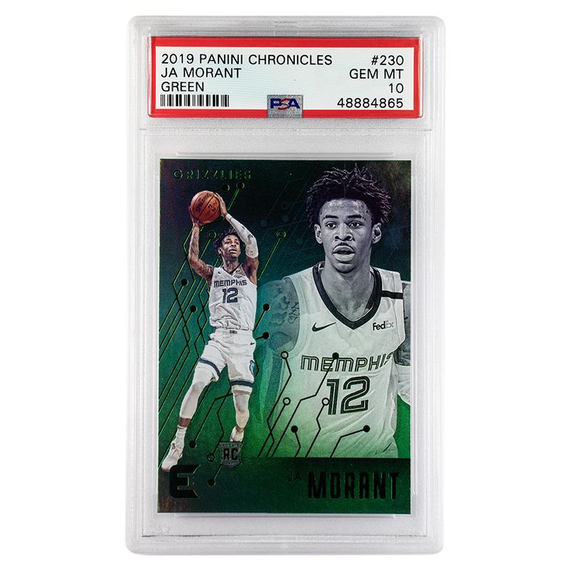 2019 Panini Chronicles Ja Morant Green #230  GEM MT 10 Rookie Card PSA  Cert #48884865