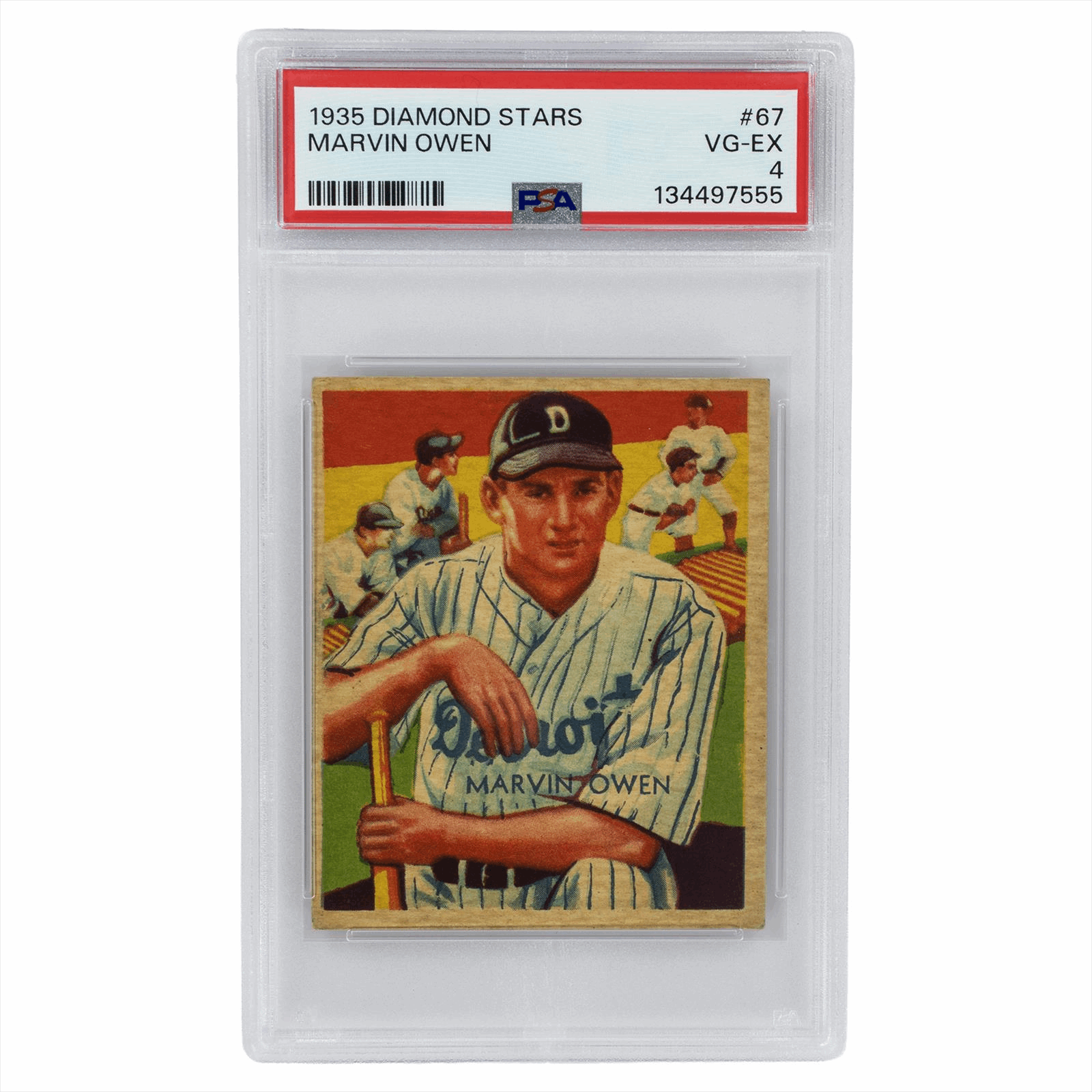 1935 Diamond Stars Marvin Owen #67 PSA VG-EX 4 Cert #134497555