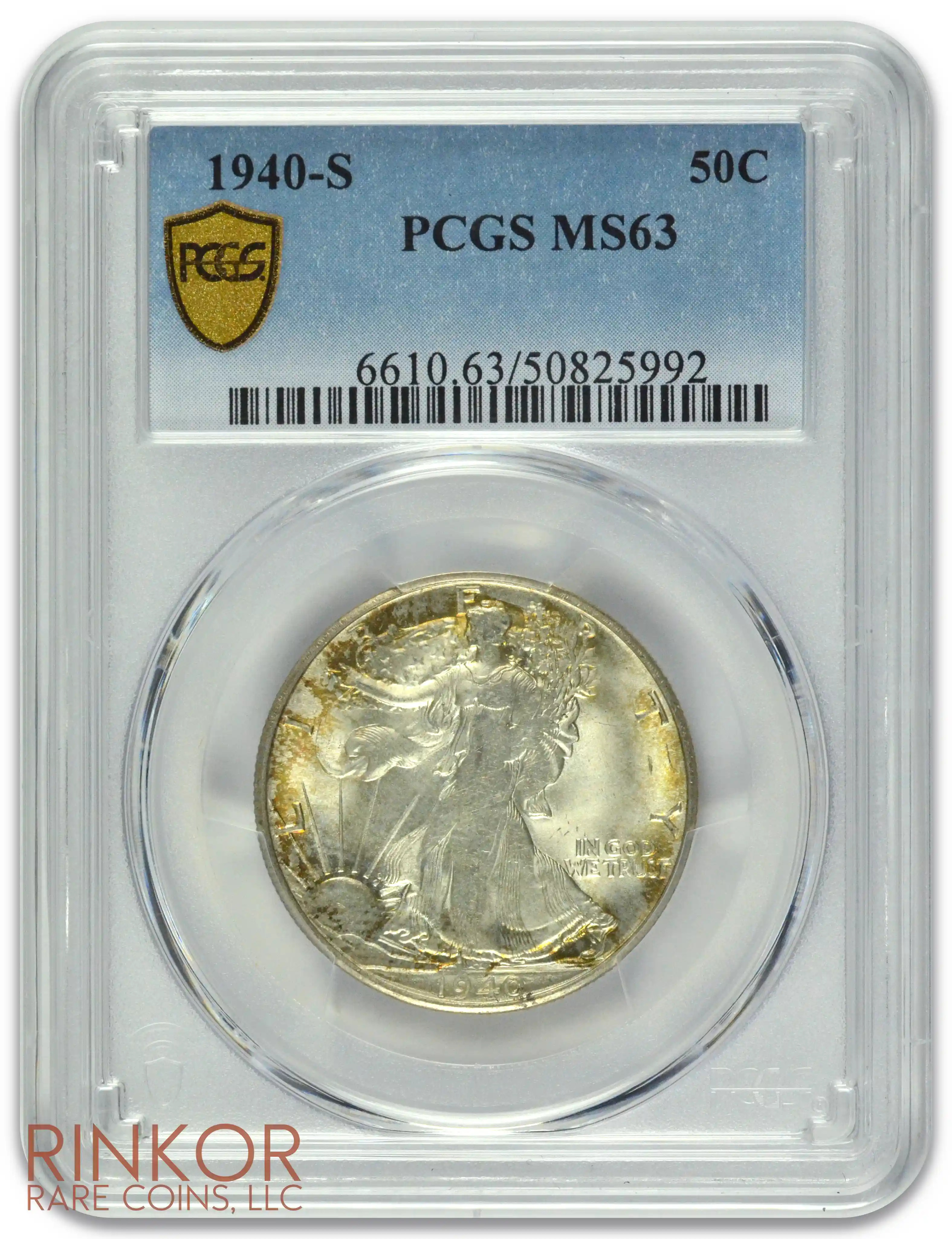 1940-S Walking Liberty Half Dollar PCGS MS 63