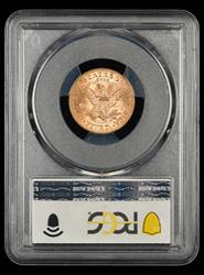 1891 $5 Gold PCGS MS 64+