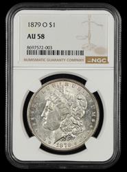 1879 O $1 NGC AU58