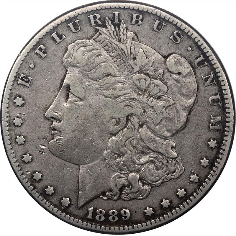 1889-CC Morgan Silver Dollar,$1 Circulated Choice Very Fine
