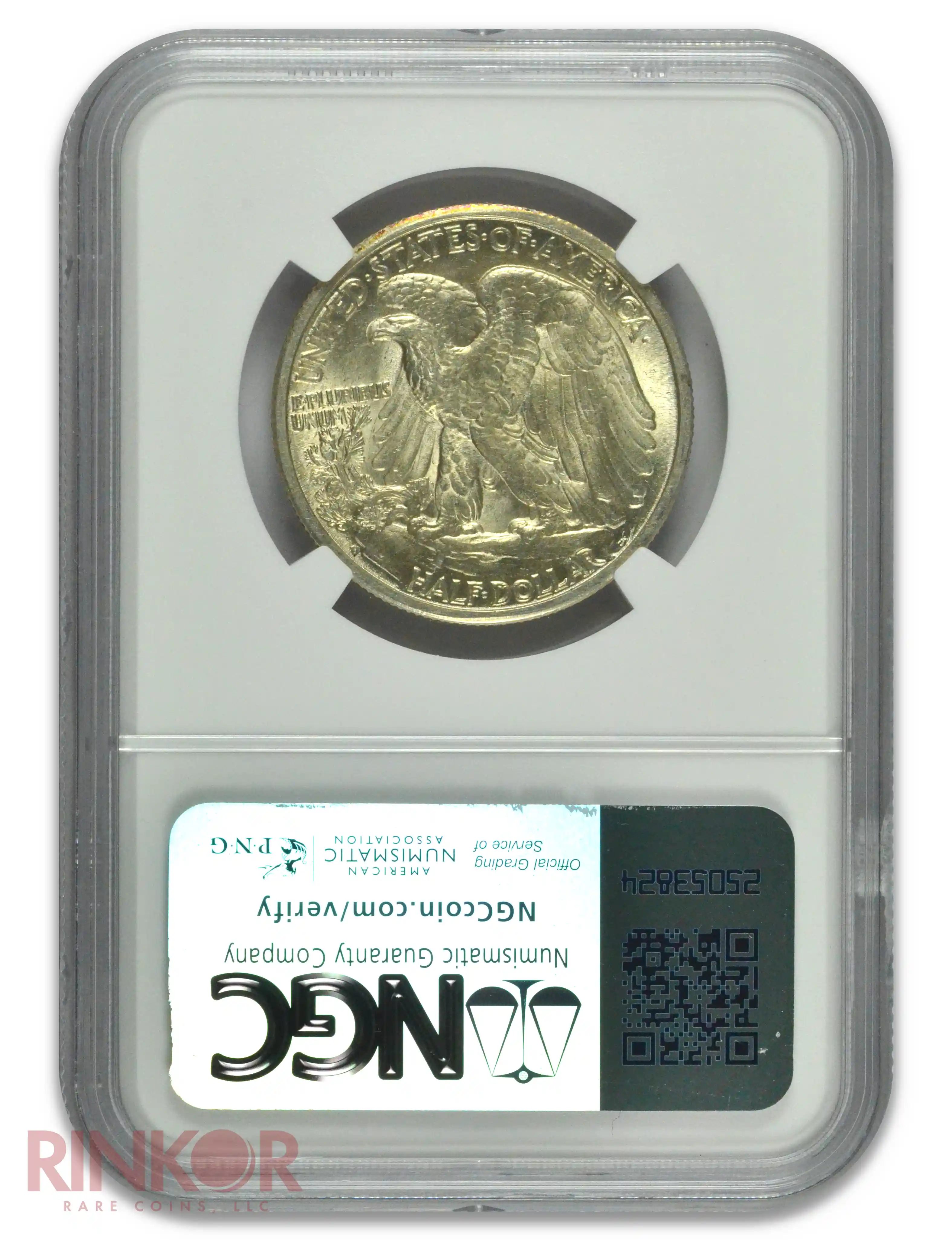 1945-D Walking Liberty Half Dollar NGC AU-58