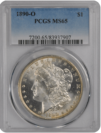 1890-O $1 Morgan Dollar PCGS  #3640-24 MS65
