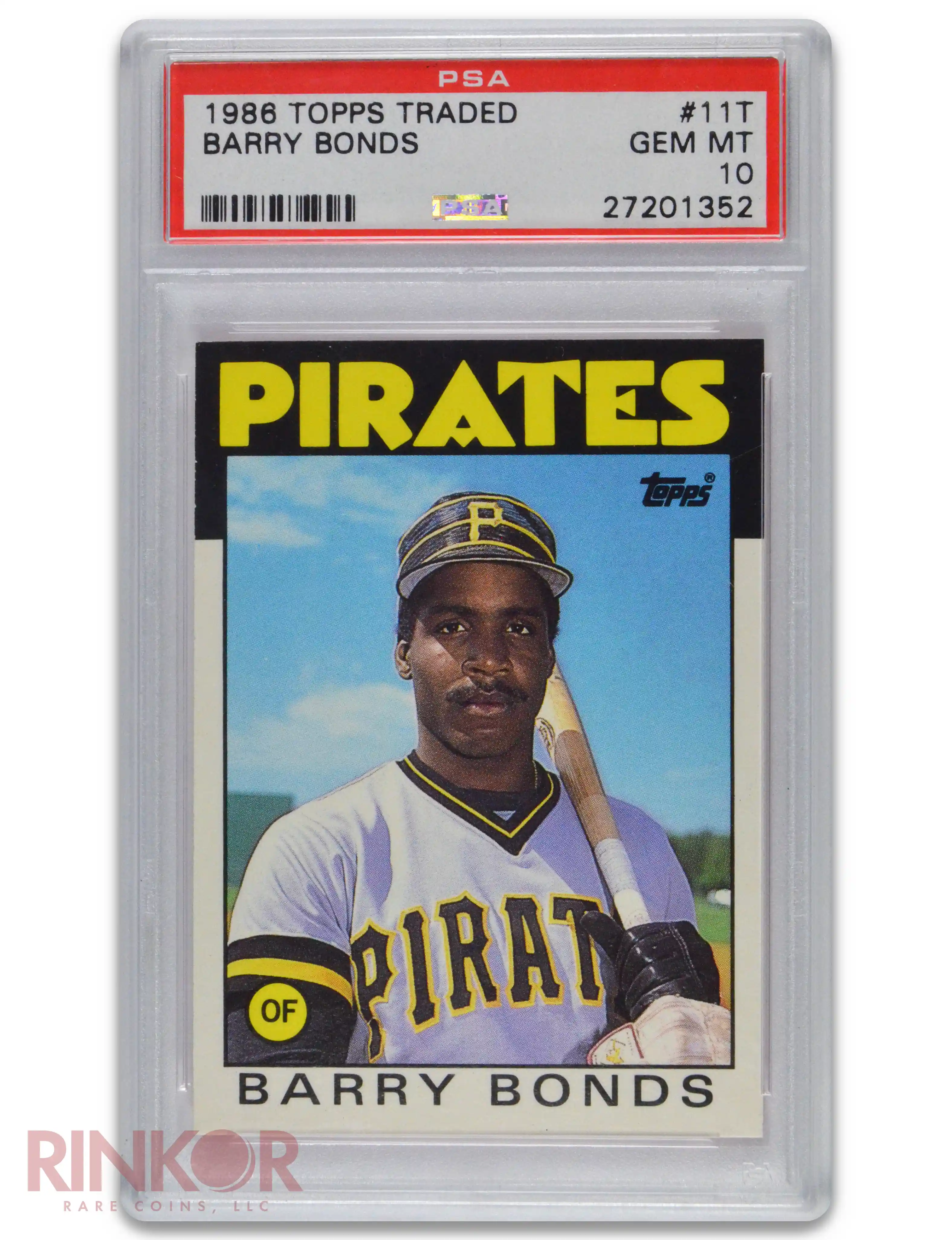 1986 Topps Traded Barry Bonds #11T PSA GEM MT 10