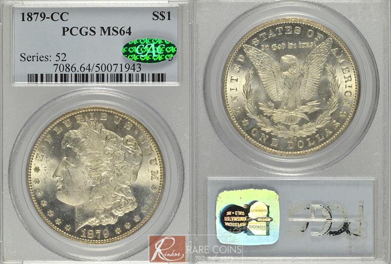 1879-CC $1 PCGS MS 64 CAC