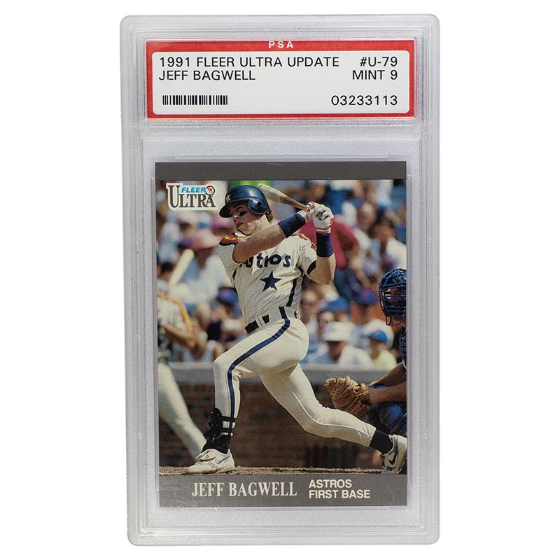 1991 Fleer Ultra Update Jeff Bagwell #U-79 PSA Mint 9 Cert #03233113