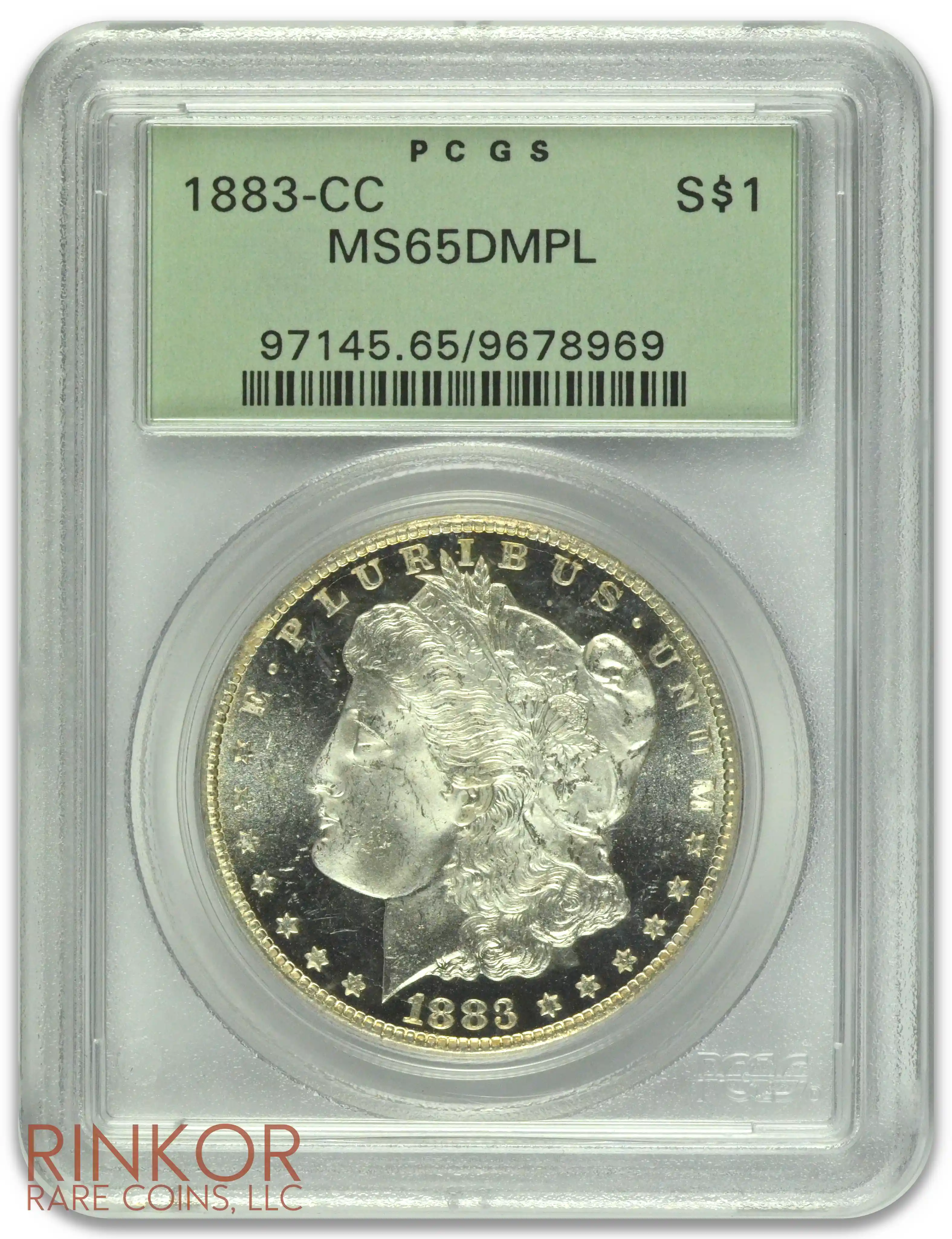 1883-CC $1 PCGS MS 65 DMPL