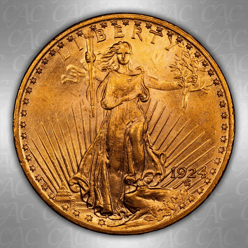 1924 $20 CACG MS 66 