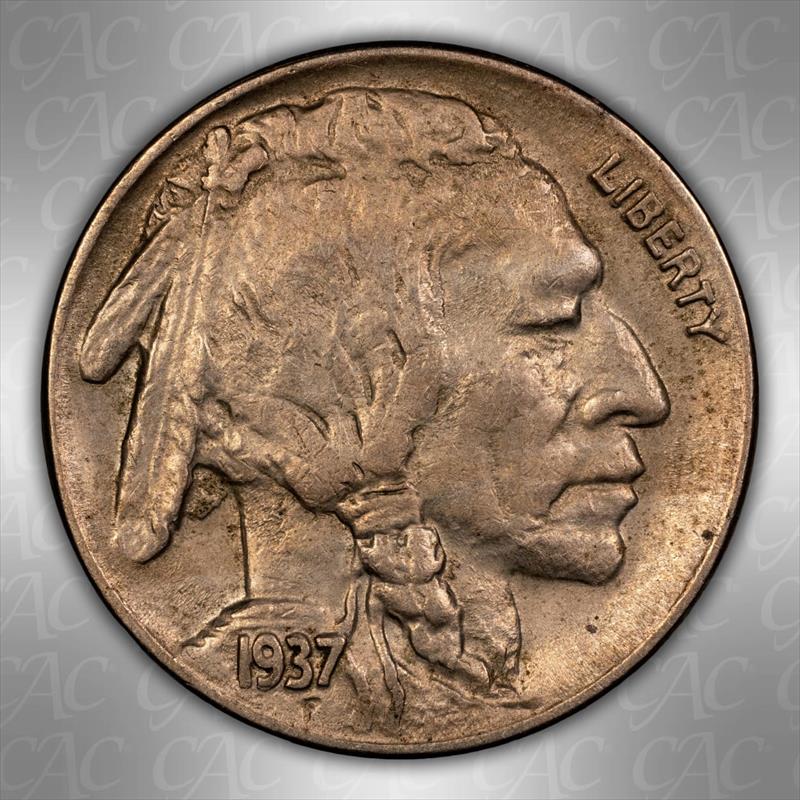 1937-D 5C CACG AU-58 