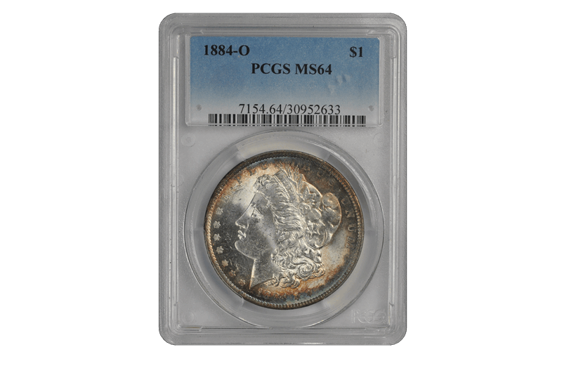 1884-O $1 Morgan Dollar PCGS  #3608-3 MS64