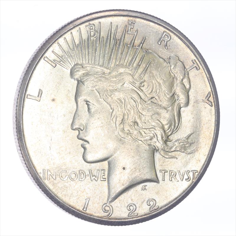 1922-S Silver PEACE Dollar Raw Ungraded Coin Uncirculated