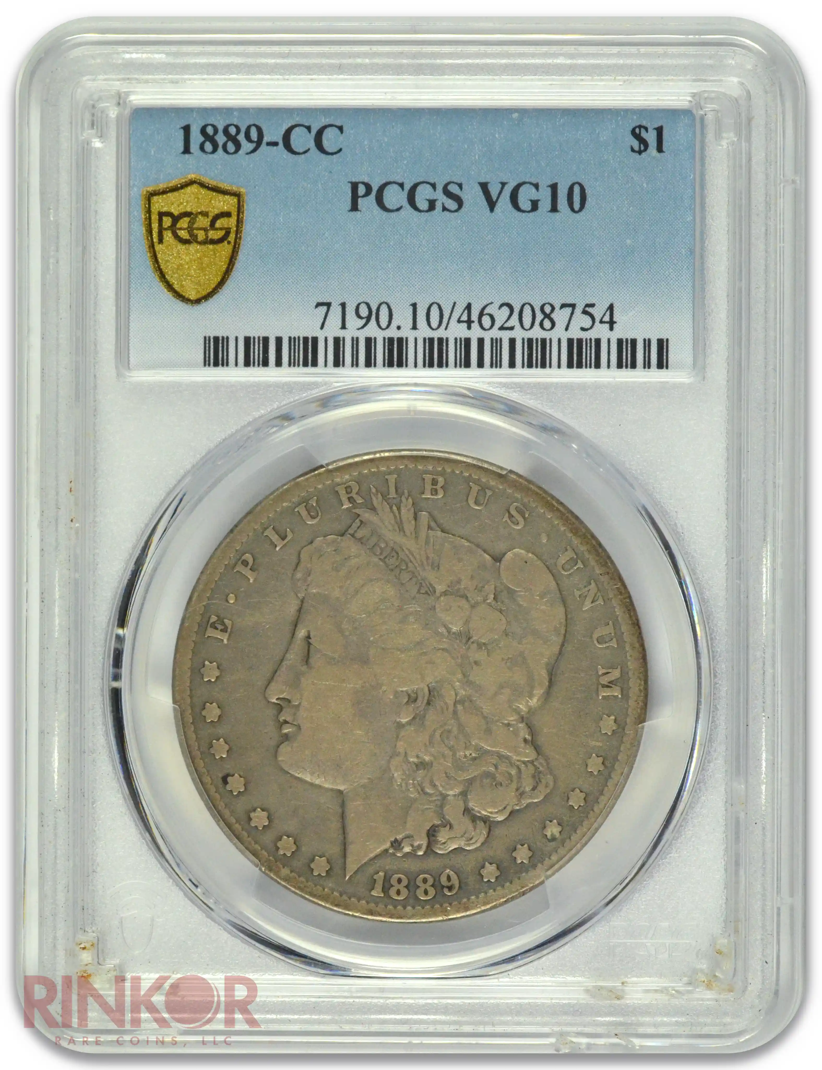 1889-CC $1 Morgan Dollar PCGS VG-10