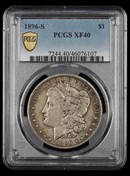 1896 S $1 PCGS  XF40