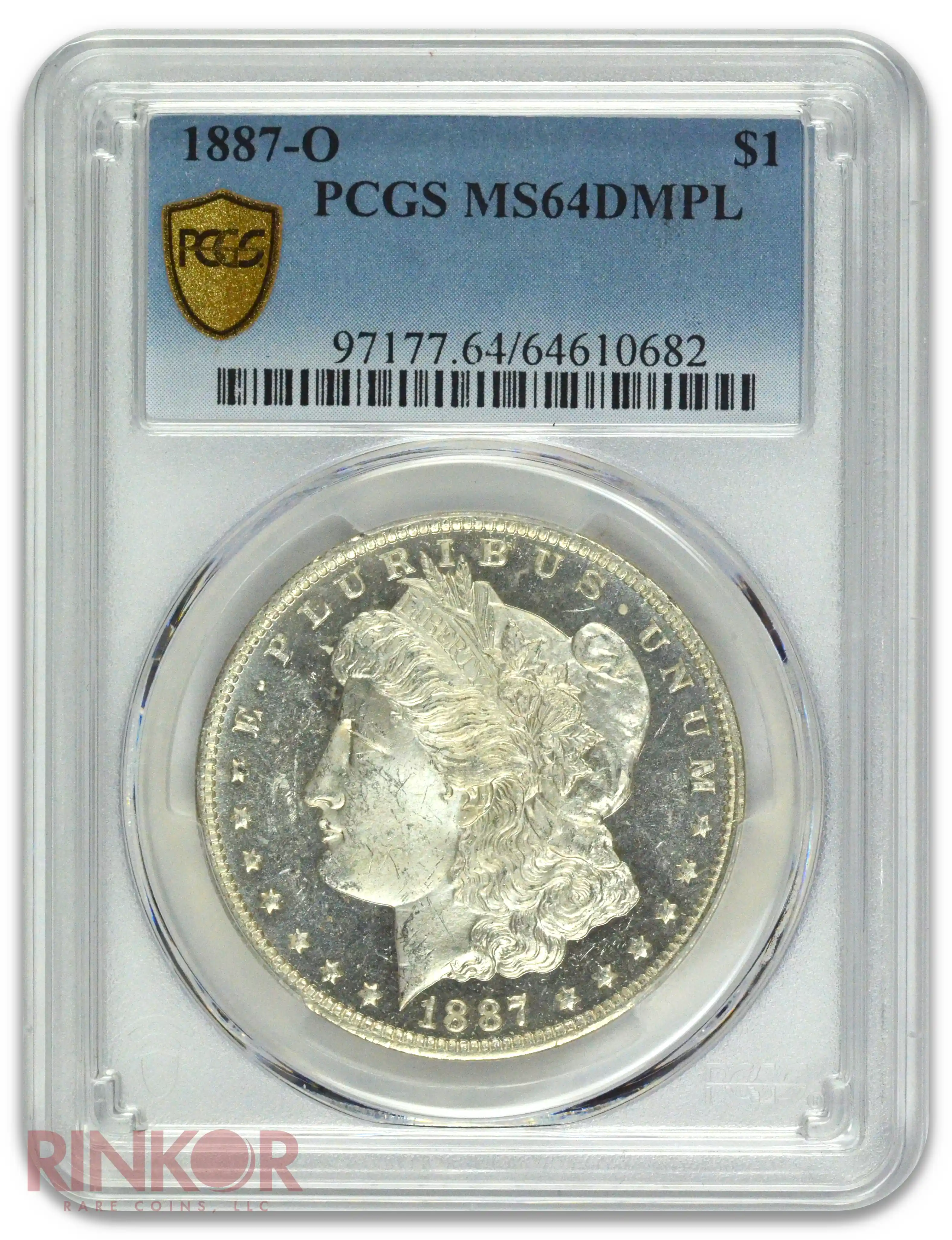 1887-O $1 Morgan Dollar PCGS MS 64 DMPL