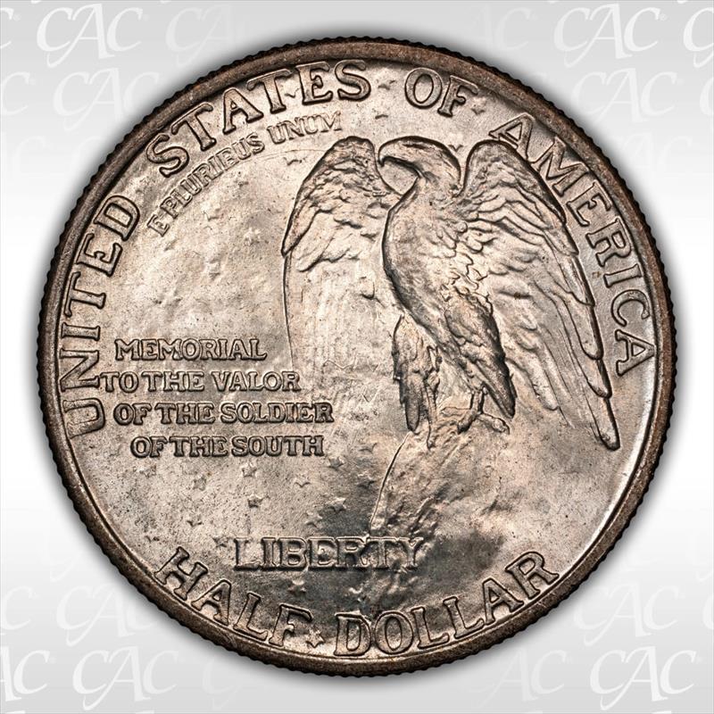 1925 50C Stone Mountain CACG MS 66 