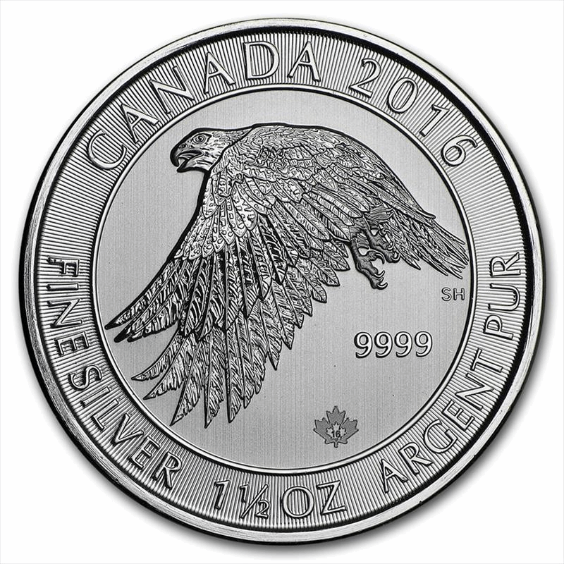 2016 1.5oz .9999 Silver Canadian Falcon 