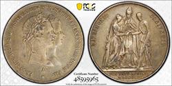 1854 Austria Gulden PCGS AU50 