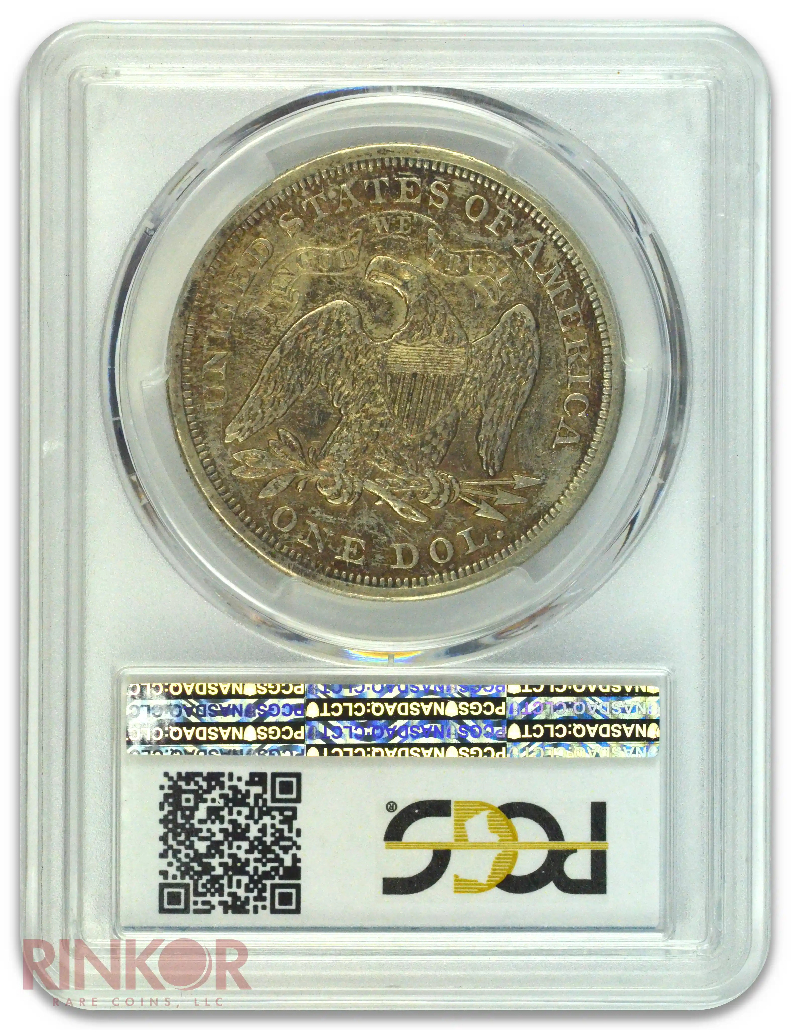 1871 $1 Seated Dollar PCGS XF-40