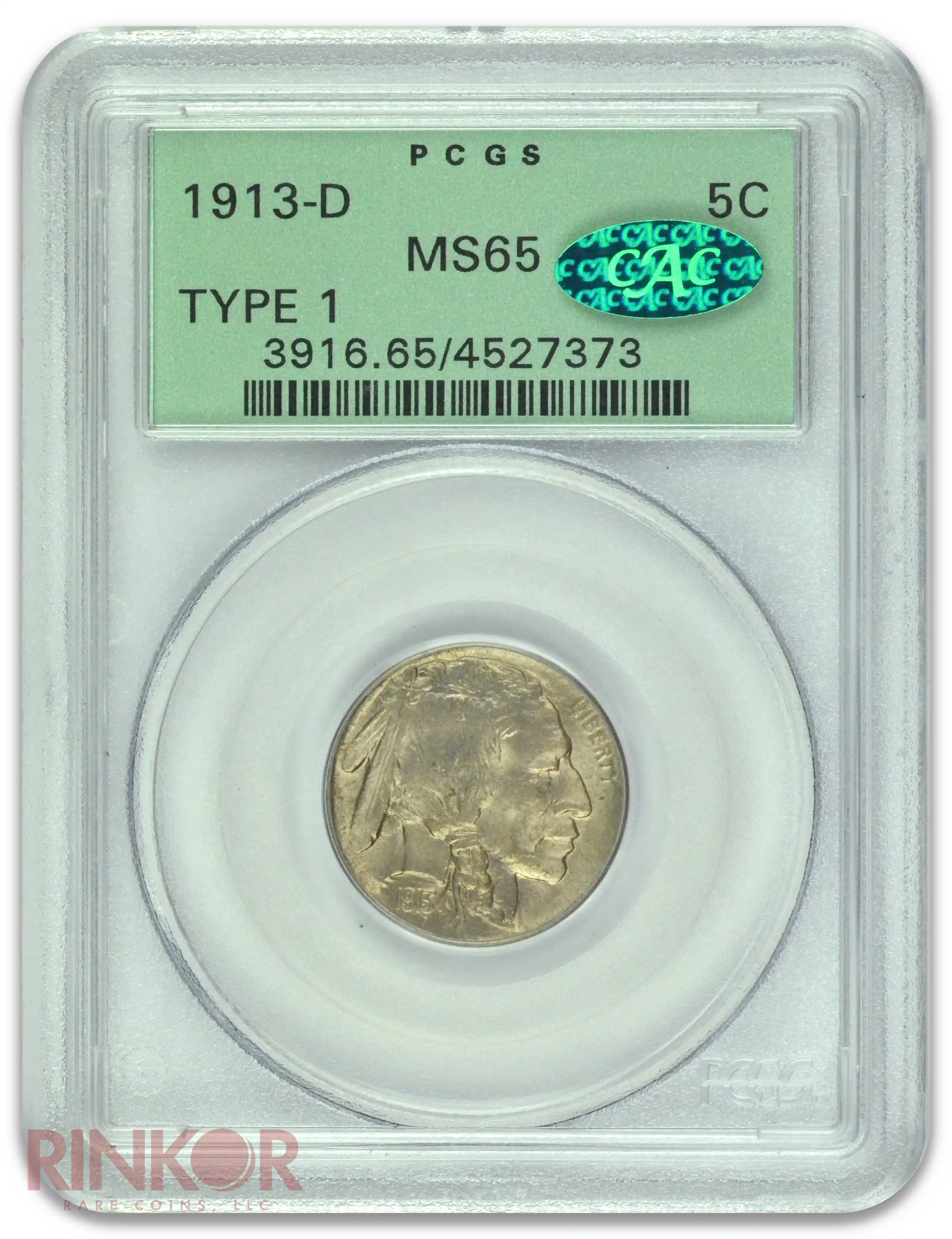 1913-D Type 1 Buffalo Nickel PCGS