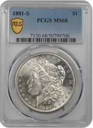 1881-S Morgan PCGS MS 68