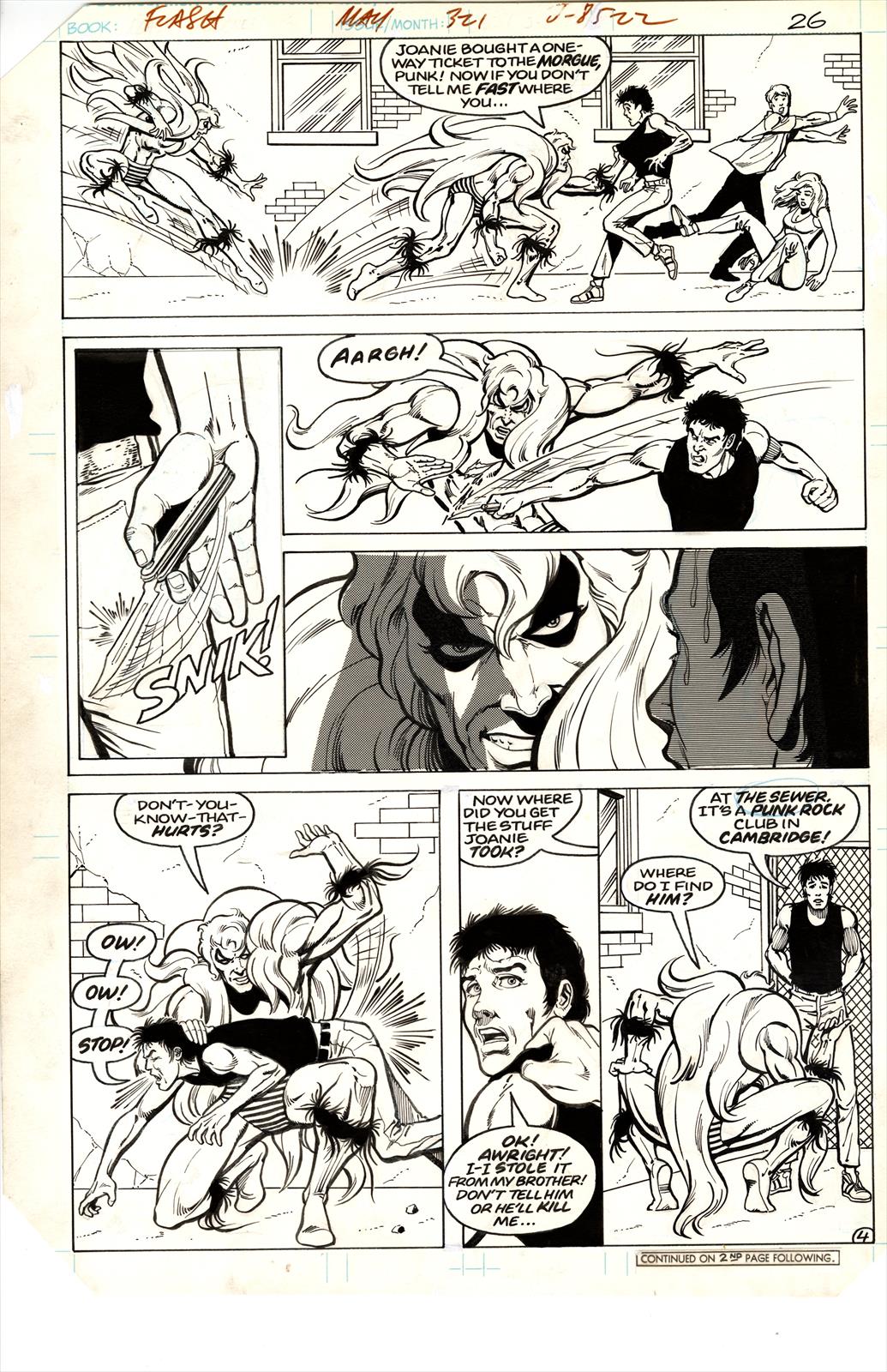 Flash #321, Page 4 Artist:  Chuck Patton (Penciller) ,  Mike  DeCarlo (Inker) Media Type: Pen and Ink Art Type: Interior Page 