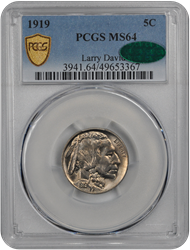 1919 Buffalo PCGS CAC MS 64