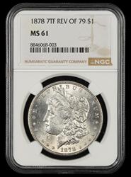 1878 7TF Rev Of 79 $1 NGC MS 61