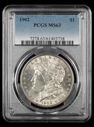 1902 $1 PCGS  MS63