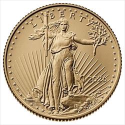 2026 1/4 oz Gold Eagle - BU image 1