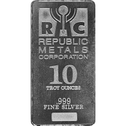 10 OZ SILVER BAR REPUBLIC 
