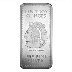 10 OZ SILVER BAR AZTEC CALENDAR 