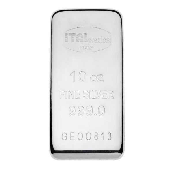 10 OZ SILVER BAR ITALPREZIOSI 1