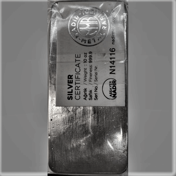 10 OZ SILVER BAR NADIR 