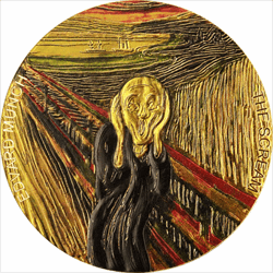 2022 2 OZ SILVER THE SCREAM thumbnail 1