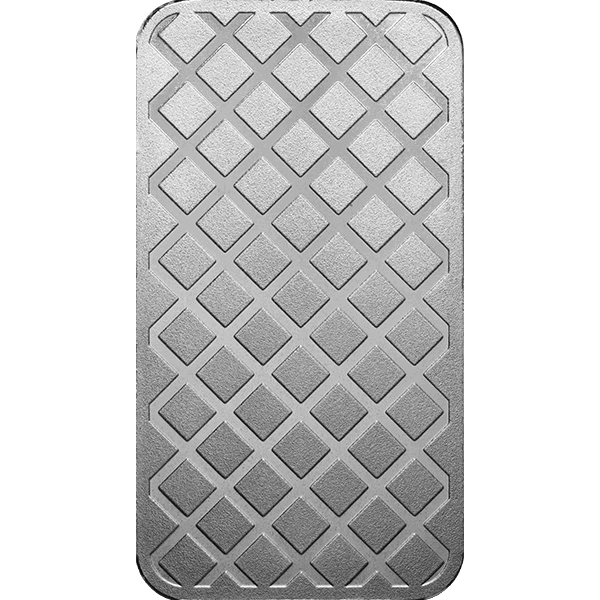 5 OZ SILVER BAR MORGAN  Reverse