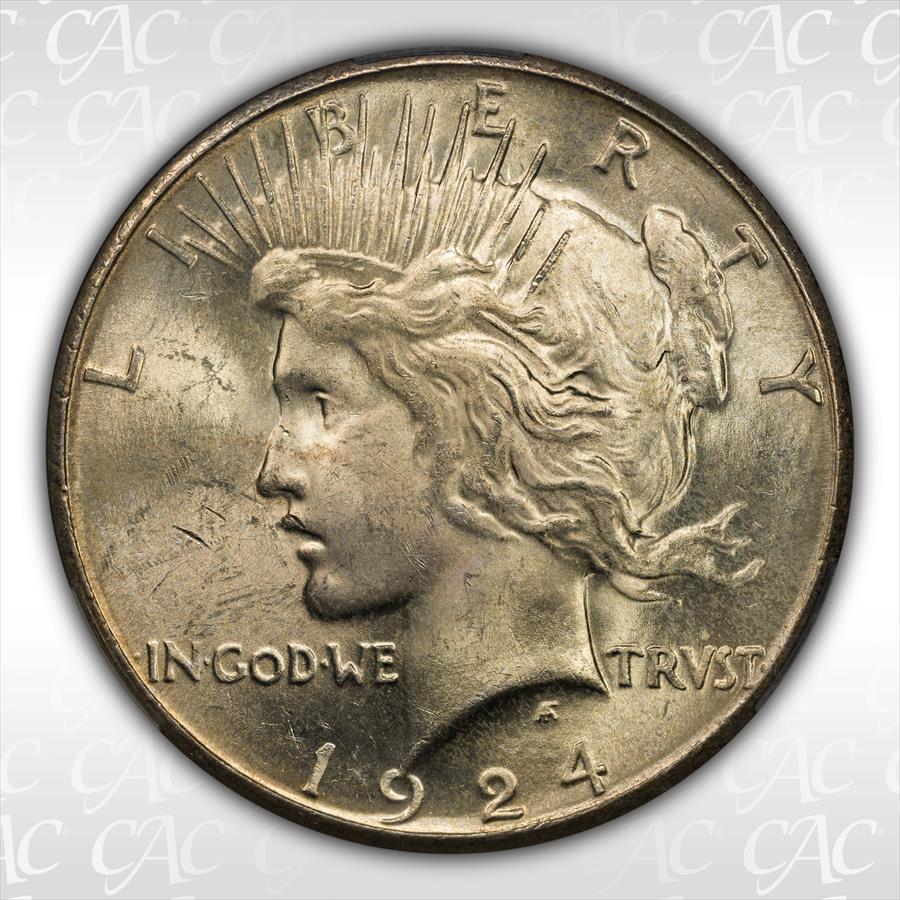 1924-S $1 CACG MS64 