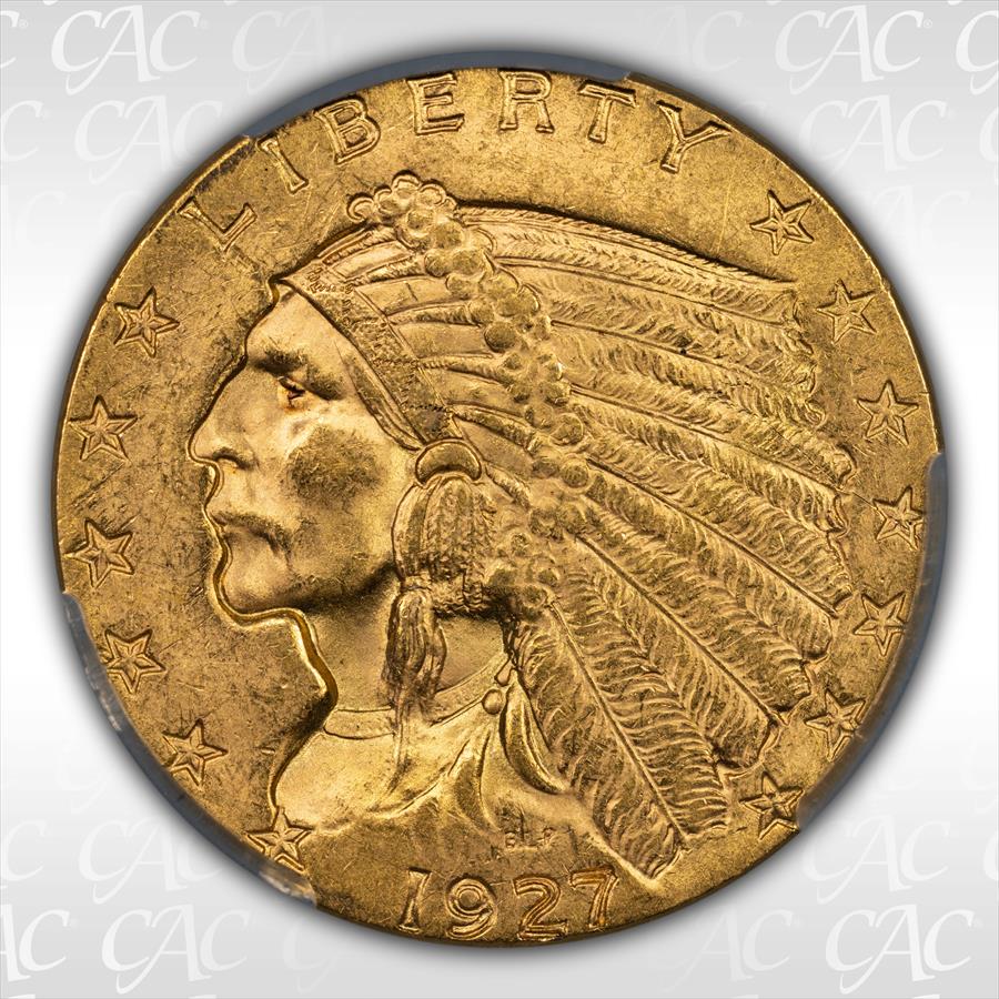 1927 $2.50 CACG MS64 