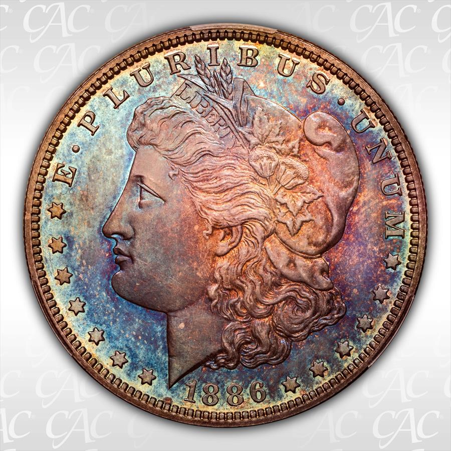 1886 $1 CACG PR65 