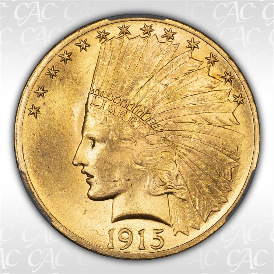 1915 $10 CACG MS65 