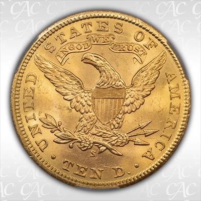 1901-S $10 CACG MS65 