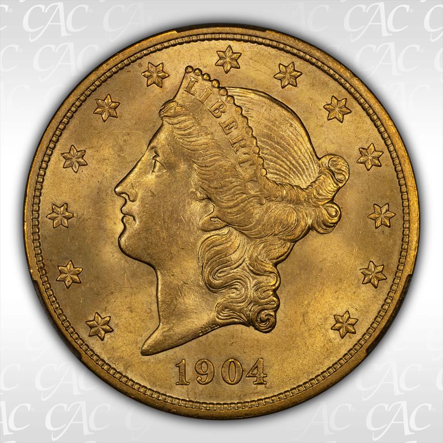 1904 $20 CACG MS65 
